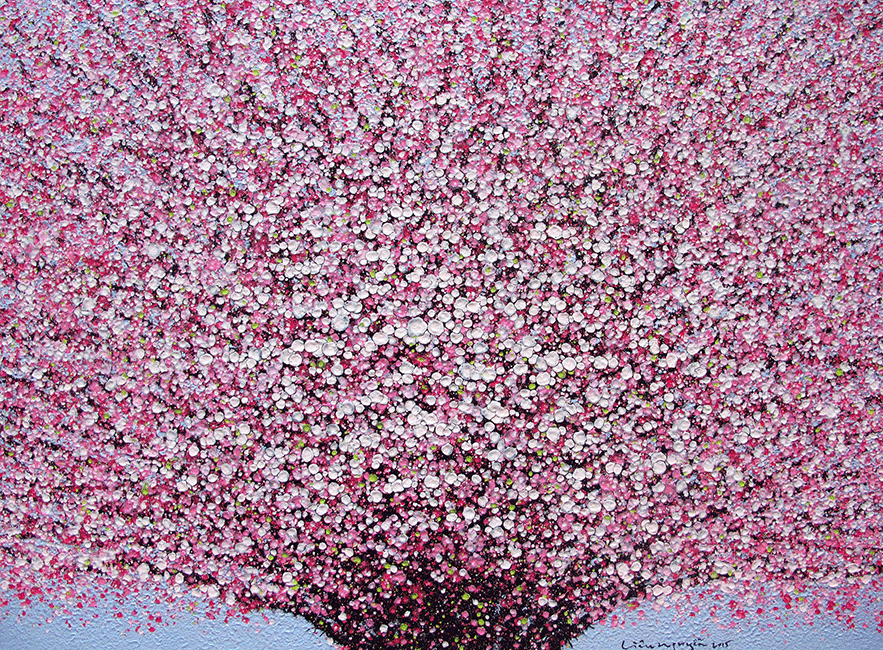 Lieu-Nguyen---Cherry-Blossom-2015---2015---Acrylic-on-canvas_110-x-130-cm-(1)