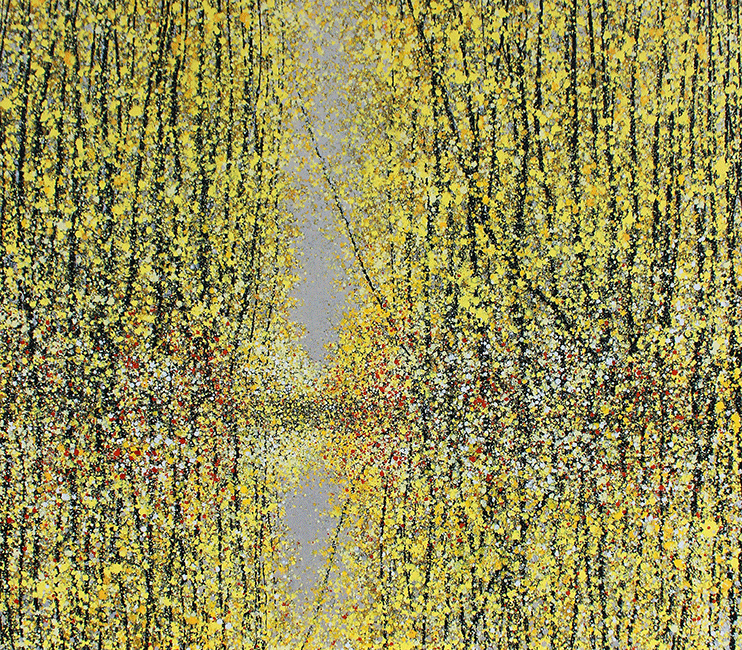 Lieu-Nguyen_Autumn-Pond_2018_Acrylic-on-canvas_140-x-160-cm.