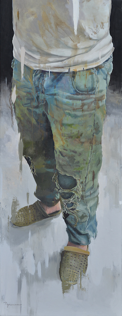 NVS_ Sau Gio Lam_ After Work_2019_Oil on canvas_155 x 60 cm