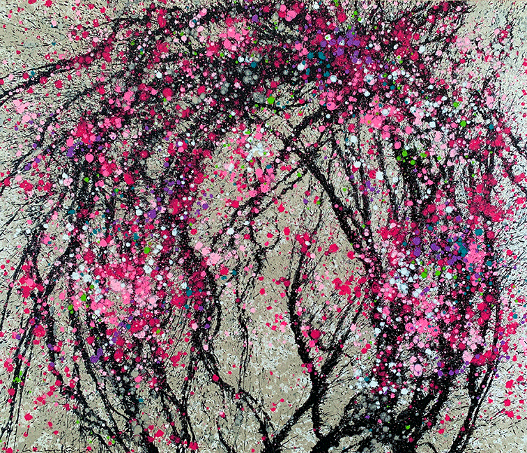 Lieu-Nguyen_Hoa-Dao-2_Cherry-Blossoms-2_2020_Arcylic-on-canvas_130-x-150-cm