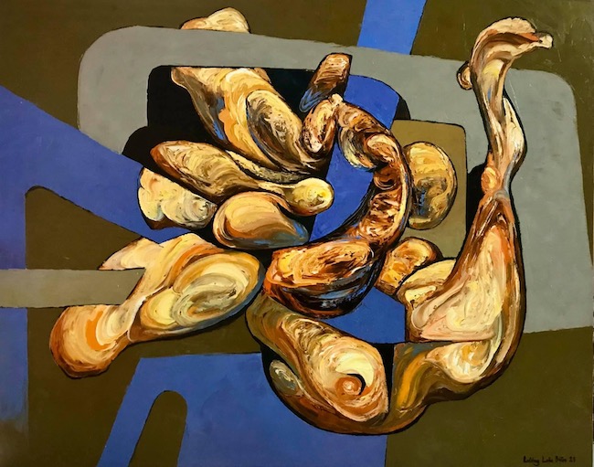 LLB_Bua Thit_Meat_2021_Oil on canvas_120 x 150 cm