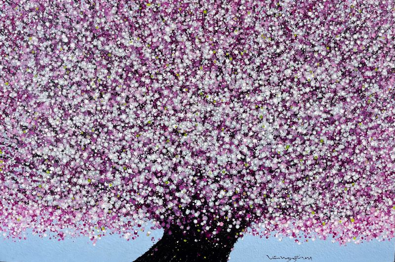Lieu Nguyen_Cherry Blossoms_2022_Acrylic_120 x 180 cm
