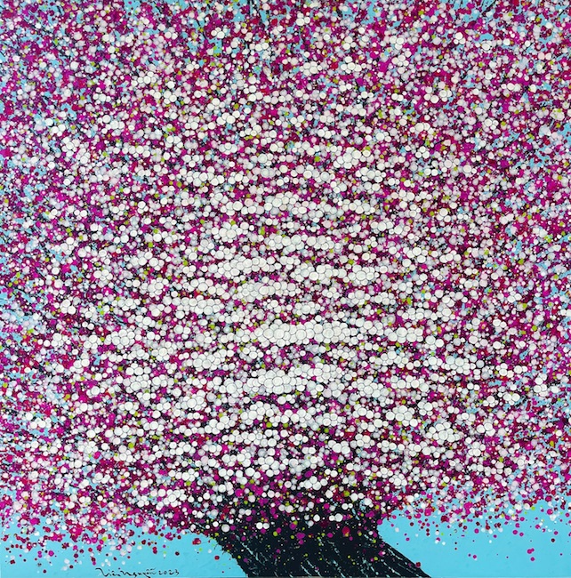 LN_Chery Blossoms 1_2023_Acrylic on canvas_120 x 120 cm