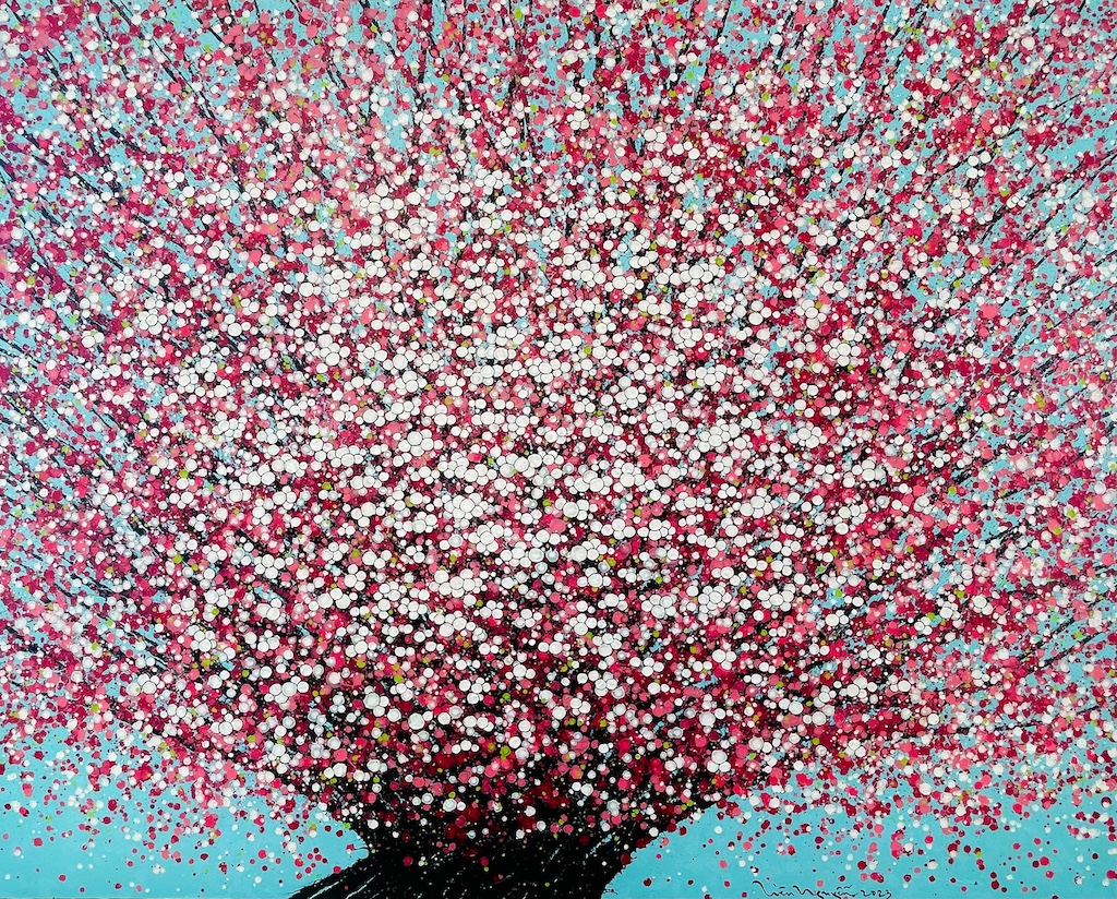 LN_Chery Blossoms 2_2023_Acrylic on canvas_120 x 160 cm